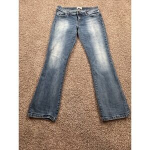 BKE Denim Stella Jeans Women Sz 29R Blue Wash Bootcut Low Rise Stretch Casual
